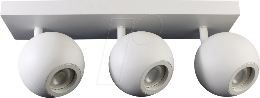 ELED 700134 - Deckenleuchte, 3x GU10, weiß