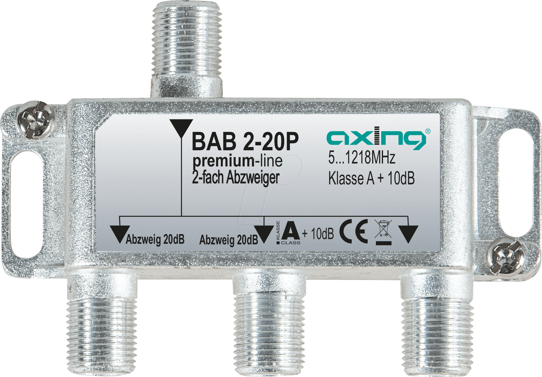 Thumbnail - BAB 2-20P - Abzweiger 5-1218 MHz, 2-fach, 20 dB