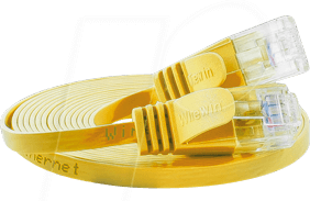 Thumbnail - SLIM U6 025 GE - Cat.6 SLIM-Patchkabel, U/UTP, 0,25 m, gelb