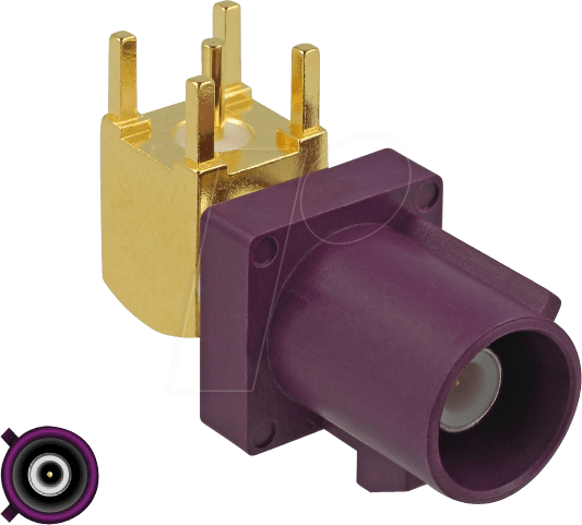 DELOCK 89775 - HF FAKRA D Stecker 90° PCB