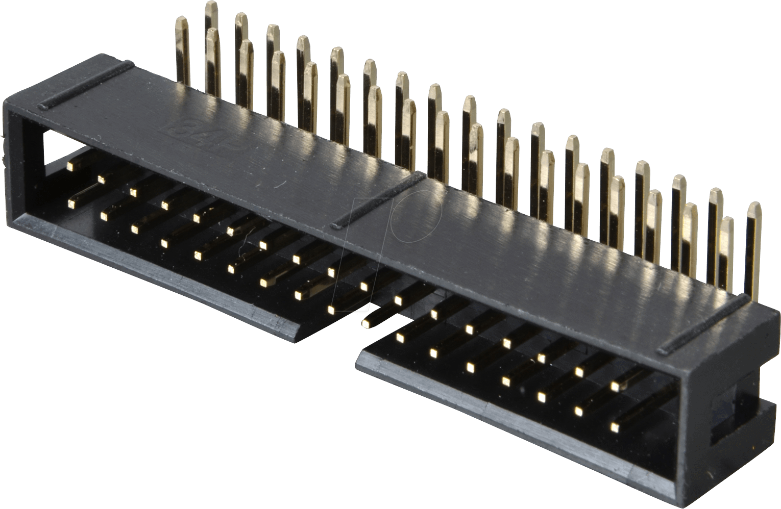 WSL 34W - Wannenstecker, 34-polig, gewinkelt, Rastermaß 2,54 mm