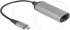 DELOCK 81570 - Netzwerkkarte, USB-C, 5 Gigabit Ethernet, 1x RJ45
