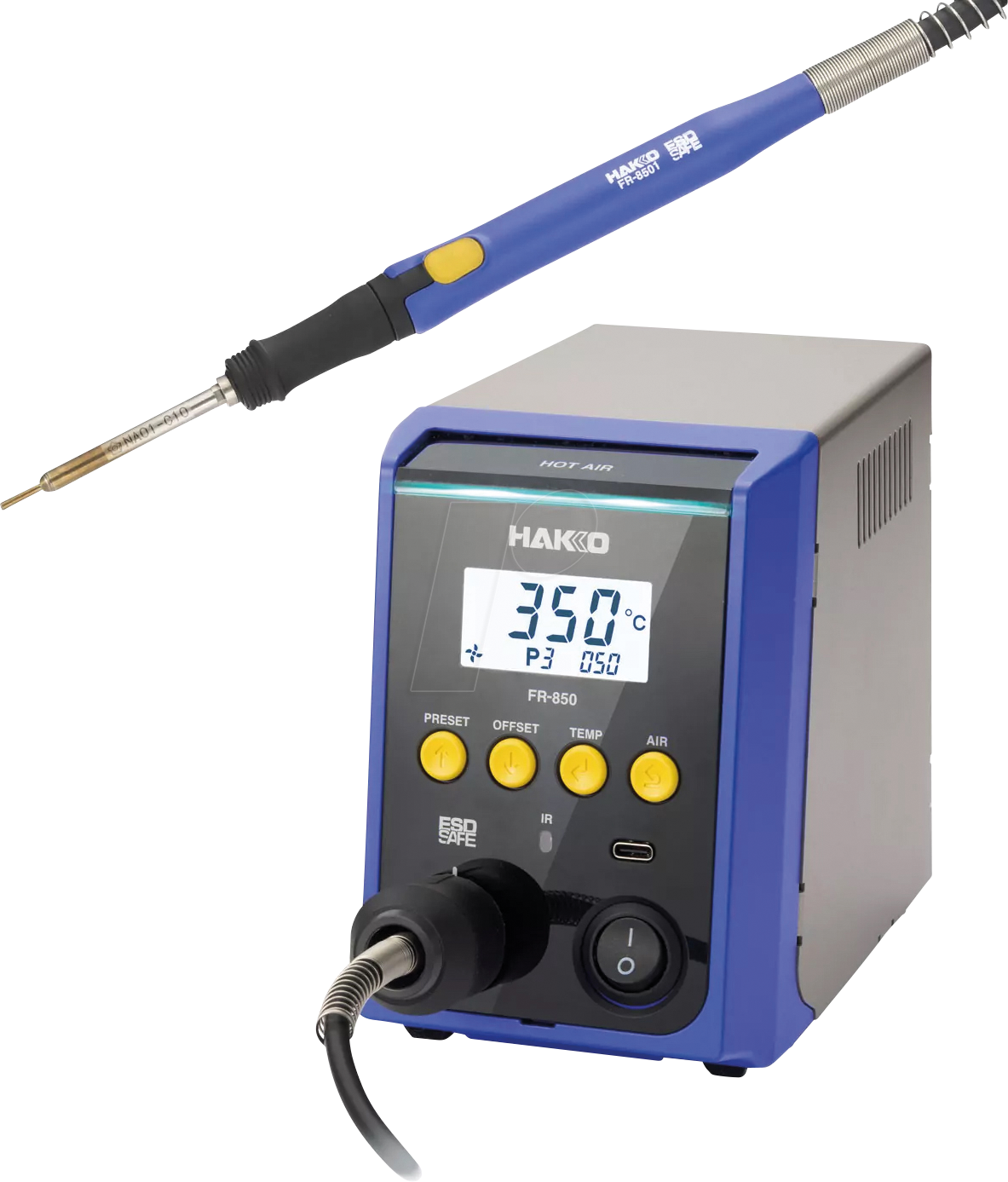 HAK FR 850-32 - Heißluft Reworkstation FR-850, 112 W, 50 - 600 °C