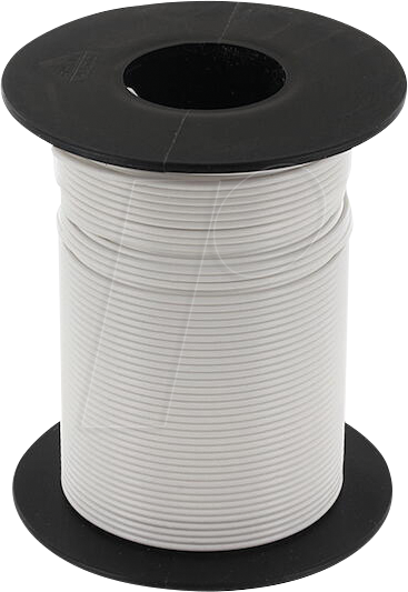 ECON KL025WS50 - Kupferlitze 0,25qmm weiß Spule 50m