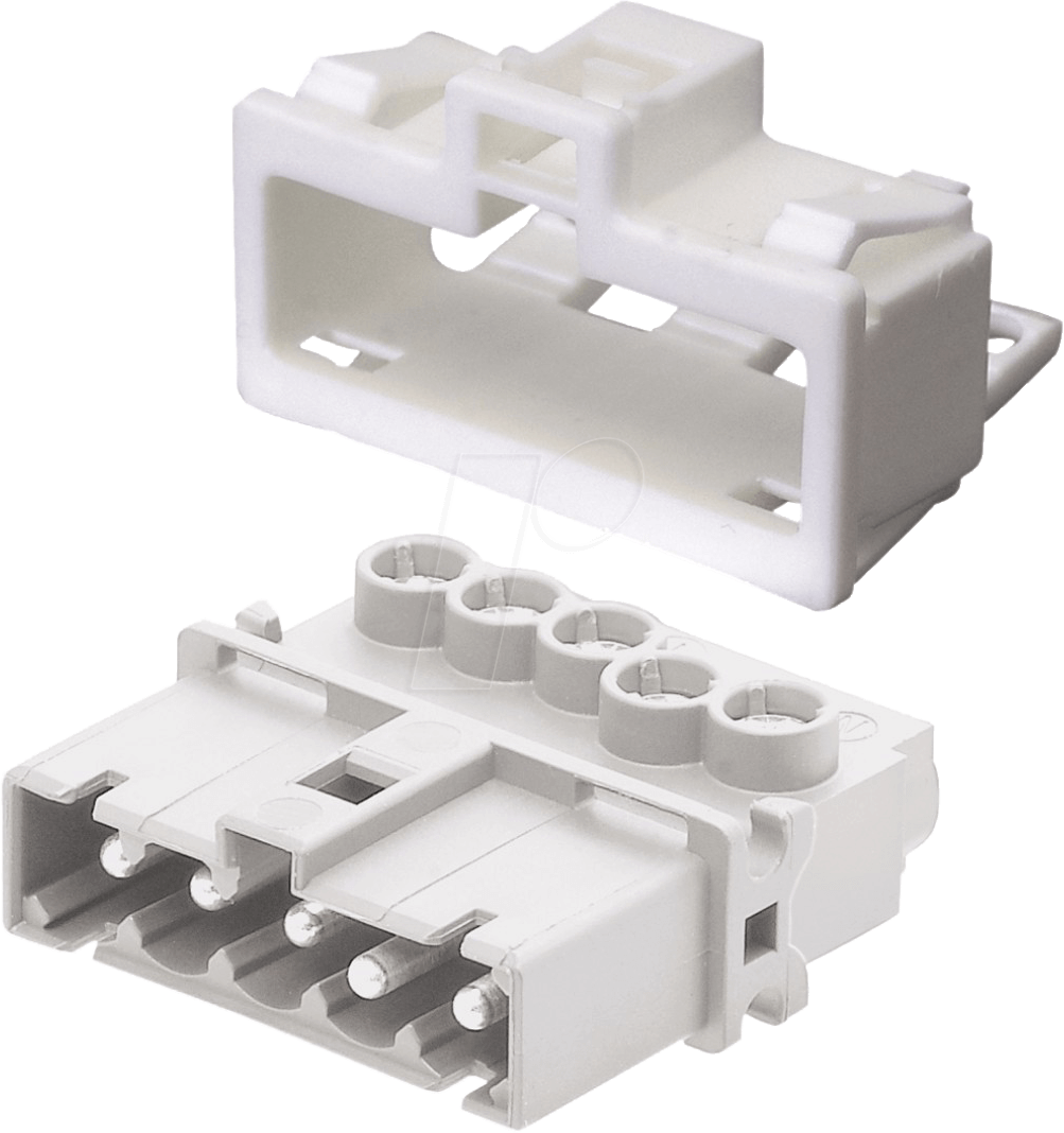 GST 15I5 S RV W - Geräteanschluss (Snap-in) - Stecker, weiß, 5-pol