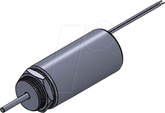 ITS-LZ2560D24 - Zylindermagnet, 2560 D, 24 V DC, 10 W, Druckmagnet mit Litze