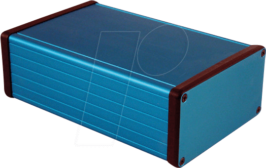 1455N1601BU - Profilgehäuse, 1455 N, 160 x 103 x 53 mm, blau