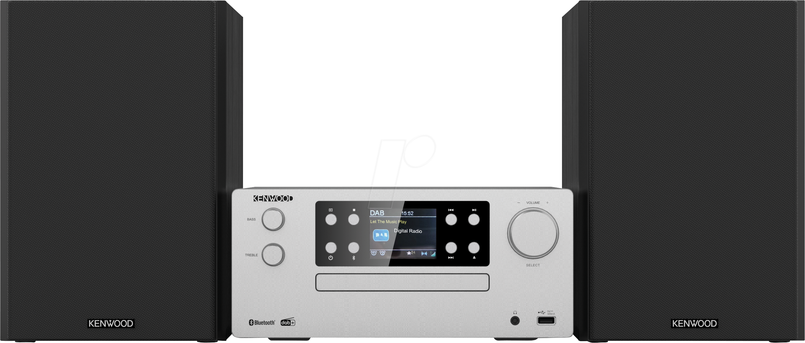 KW M-925DAB-S - Micro-Hifi-System, DAB+, Display, CD, Bluetooth, 100 Watt