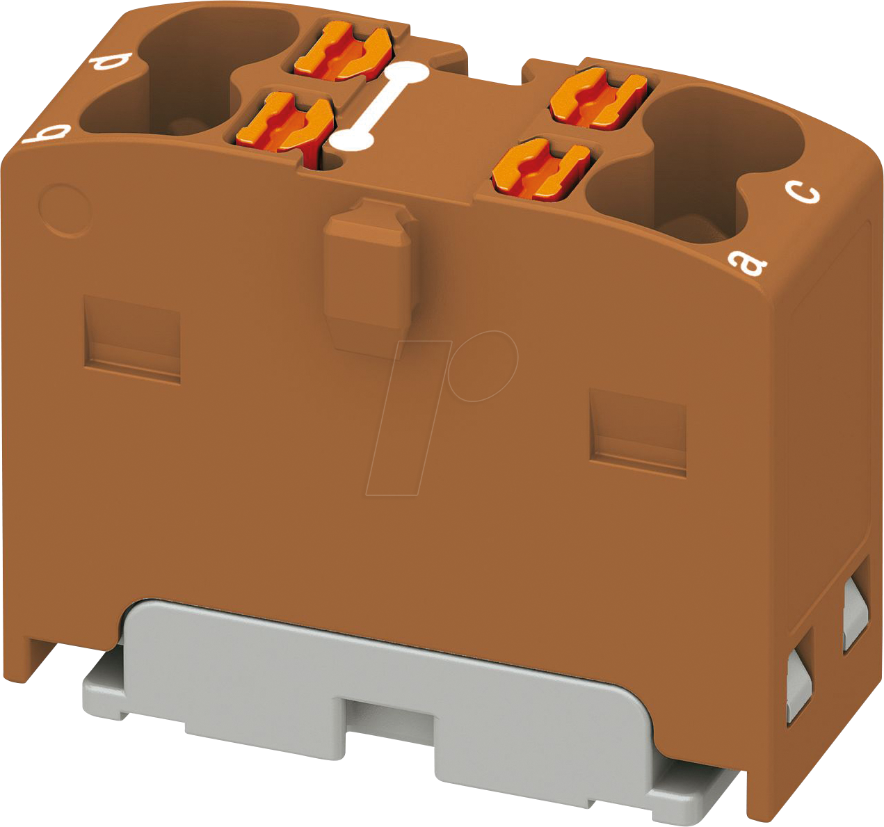 Thumbnail - PHOE 1046614 - Verteilerblock PTFIX, 4x1,5, braun