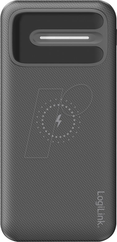 LOGILINK PA0305 - Powerbank, LiPo, 8000 mAh, 10 W, kabelloses Laden, 2x USB-A