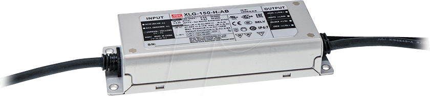 MW XLG-150-M-AB - LED-Trafo, 150 W, 115 V DC, 1400 mA, dimmbar, 3-in-1