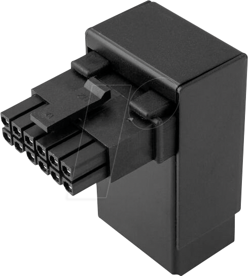 KOLINK 05624 - Kolink Core Pro 12V-2x6 90 Grad Adapter - Typ 2, schwarz