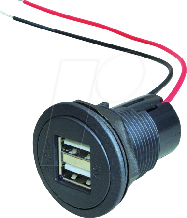 BST 67321000 - Caravan - Steckdose, 2x USB-A, 12/24V, 2x 2,5A/5V, schwarz