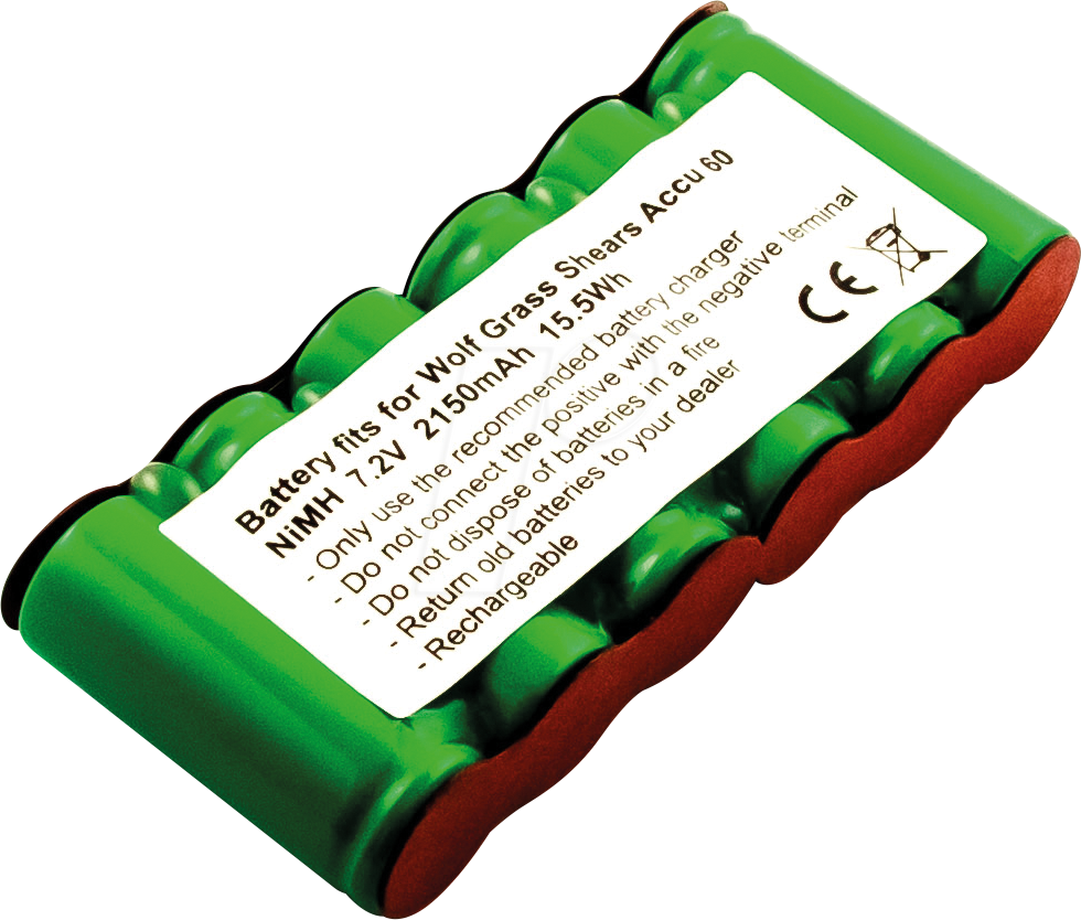 AKKU 31043 - Ersatzakku, Wolf BS60, NiMh, 2150 mAh