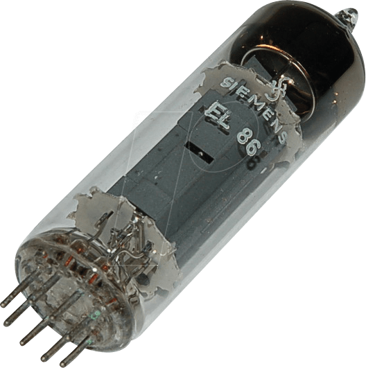 TUBE EL86 - Elektronenröhre, Leistungsröhre, Noval, 9-pol, 6,3 V