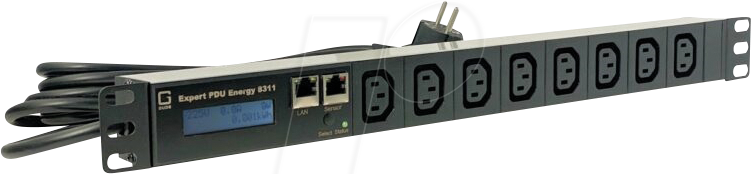 GUDE 8311-4 - PDU, 1x Sensor, 8x IEC C13
