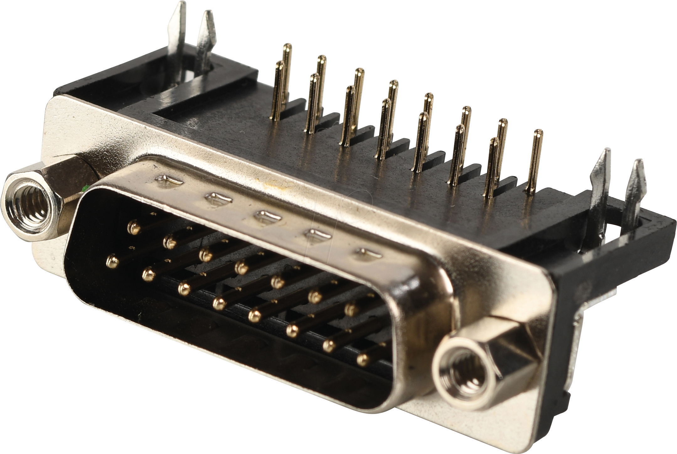 W+P 107-15-1-1-2 - D-SUB Stecker, 15-polig, gewinkelt