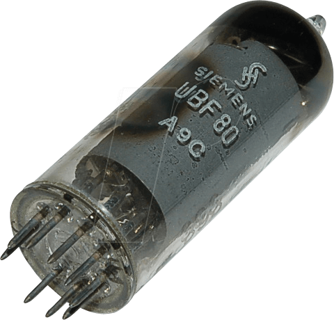 TUBE UBF80 - Elektronenröhre, Mehrfachröhre, Noval, 9-pol, 100 mA