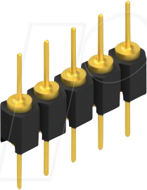 Thumbnail - FIS MK05 5G - Stiftleiste, 1-reihig, 1 x 5 - 2,54 mm