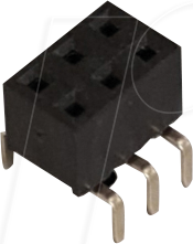 BKL 10122229 - Buchsenleiste zweireihig mit Dual Entry, 2x3