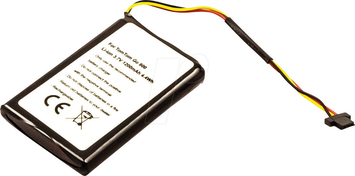 AKKU 30767 - Navigationsgeräteakku, TomTom Go 60, Li-Ion, 1200 mAh