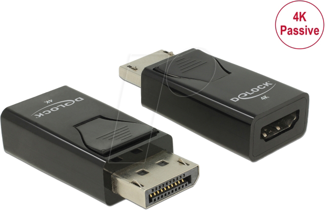 DELOCK 66234 - DisplayPort Adapter, DP Stecker auf HDMI Buchse