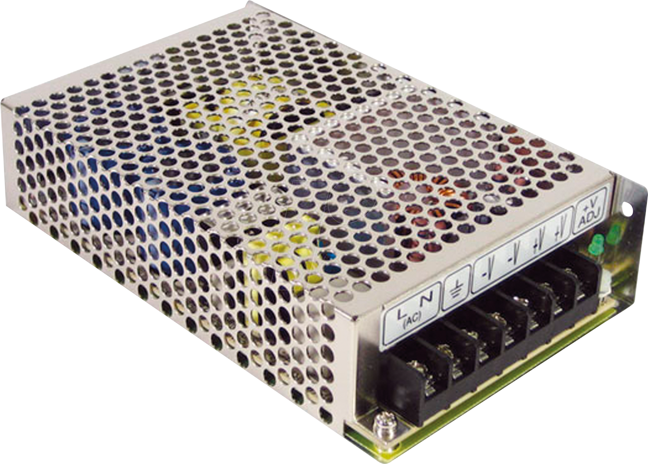 MW RD-85B - Schaltnetzteil, geschlossen, 85 W, 5 V / 24 V, 8 A