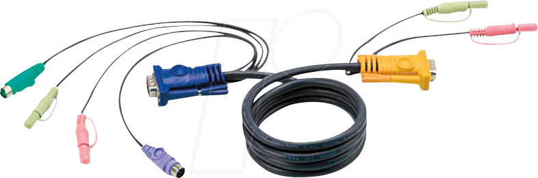 ATEN 2L-5305P - KVM Kabel, VGA, PS/2, Audio, 5 m
