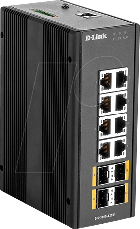 D-LINK 300G12SW - Switch, 8-Port, Gigabit Ethernet, 4x SFP
