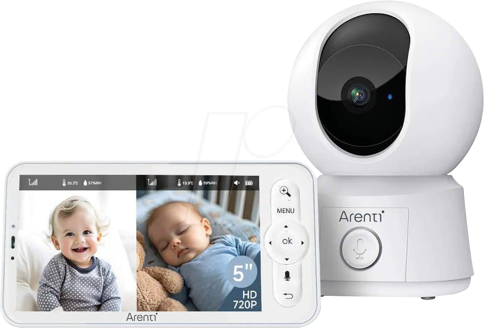 ARENTI AINANNYB2 - Babyphone mit Kamera und 5''-Farbdisplay