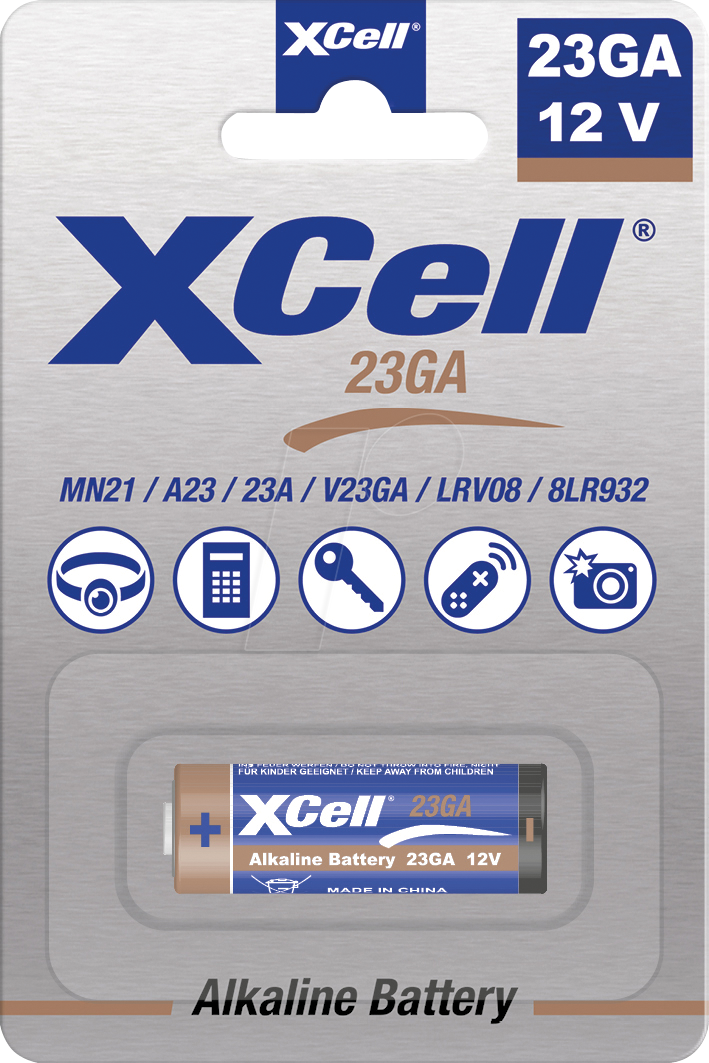 Thumbnail - XCELL 23GA - Alkaline Batterie, 23GA, 1er Blister