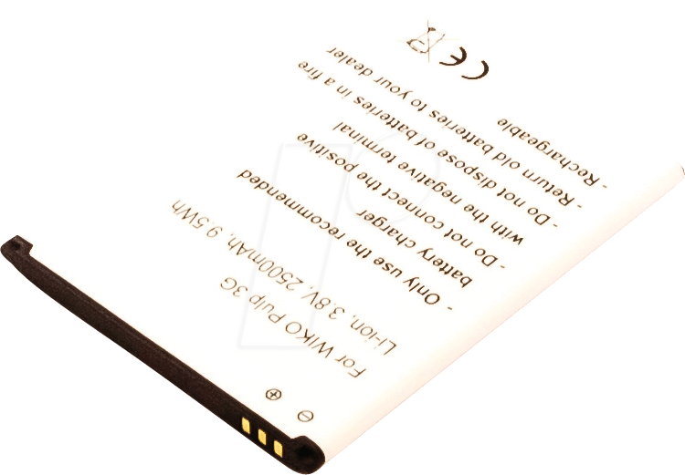 AKKU 10407 - Smartphone-Akku für Wiko-Geräte, Li-Ion, 2500 mAh