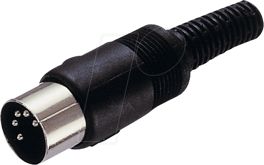 MAS 50S - DIN-Stecker, 5-polig, 180° halbrund