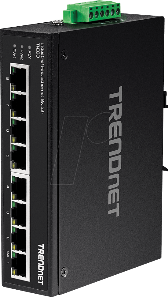 Thumbnail - TRN TI-E80 - Switch, 8-Port, Fast Ethernet