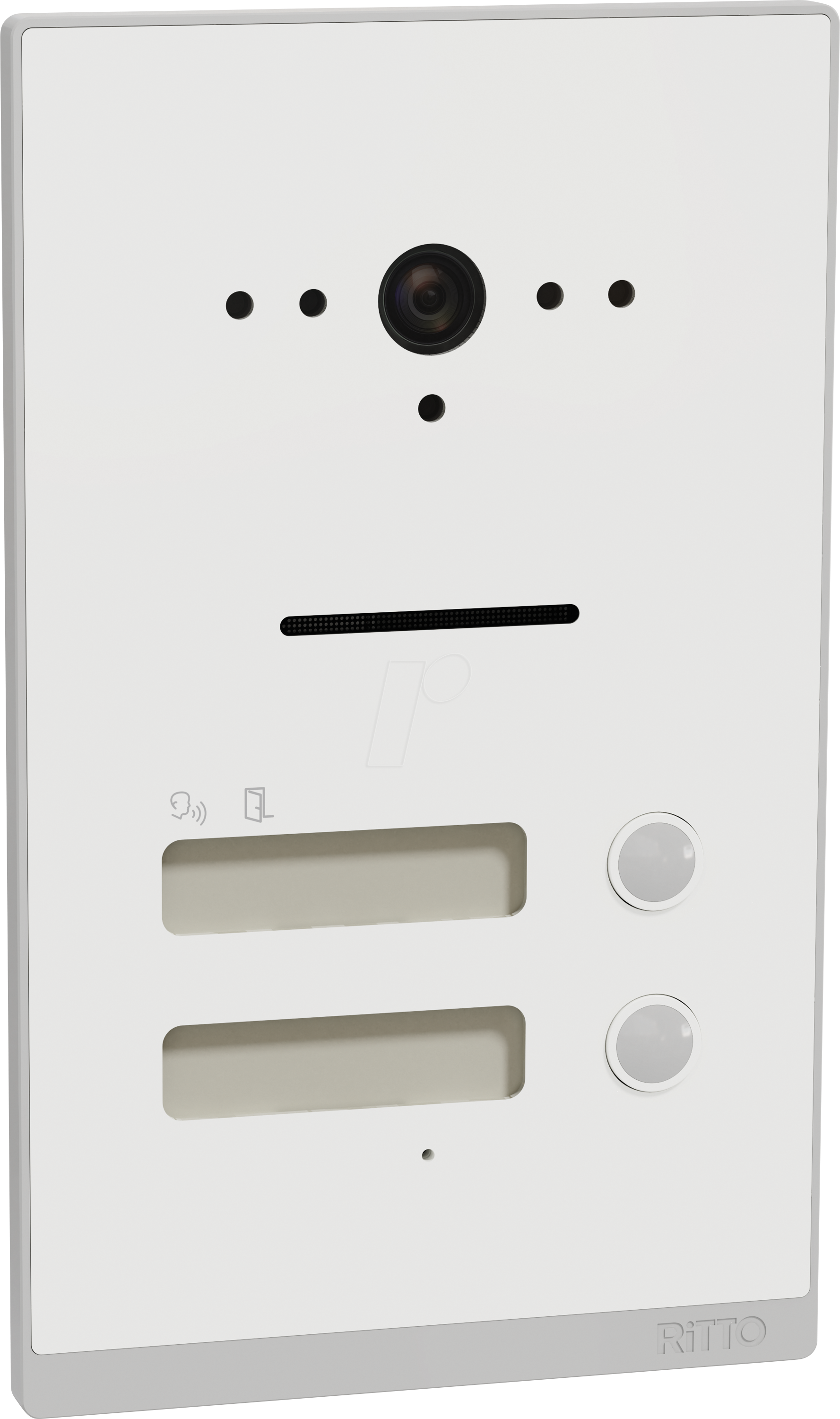 RITTO RGE2015210 - Video-Türsprechanlage für Zweifamilienhaus, Unterputz, weiß