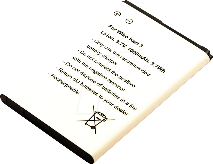 AKKU 10368 - Smartphone-Akku für WIKO-Geräte, Li-Ion, 1000 mAh