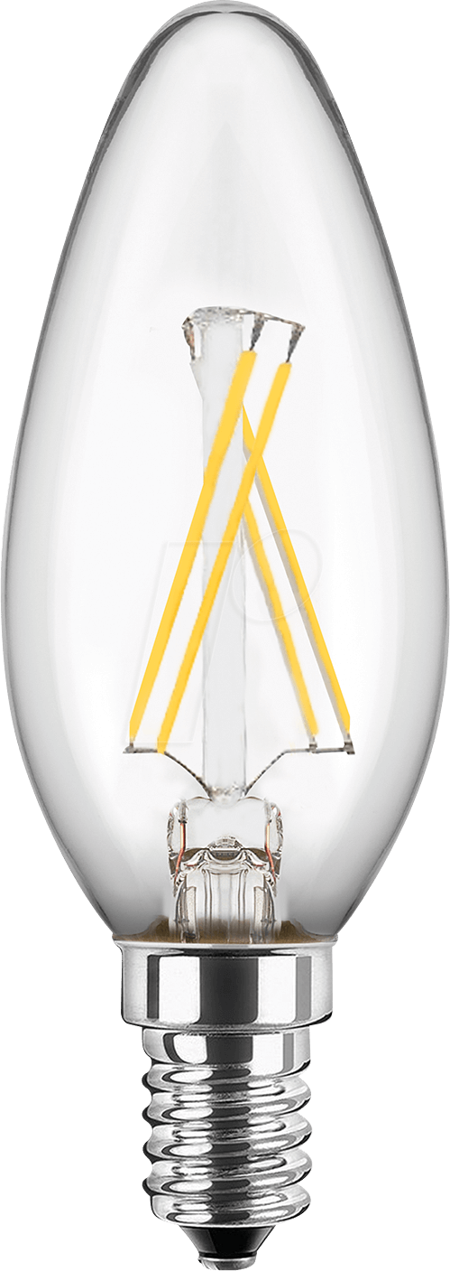 BLULAXA 48908 - LED-Lampe E14, 4,5 W, 470 lm, 2700 K, Filament