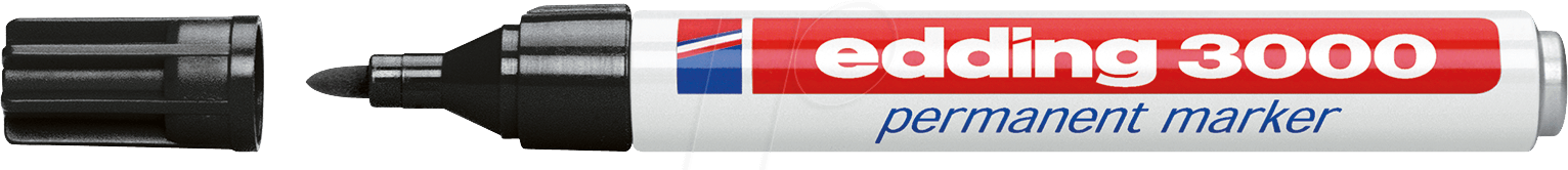 Thumbnail - EDDING 3000SW - Permanent Marker, 1,50 - 3,00 mm, schwarz