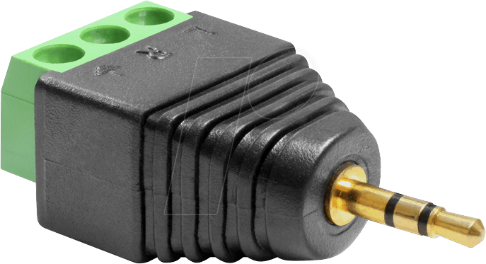 DELOCK 65419 - Klinkenstecker, 3,5 mm, Stereo, 3-pol, Terminalblock
