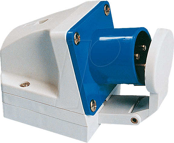 CEE-STECKER 4-16 - CEE-Anbaustecker, 230V, 16A, blau