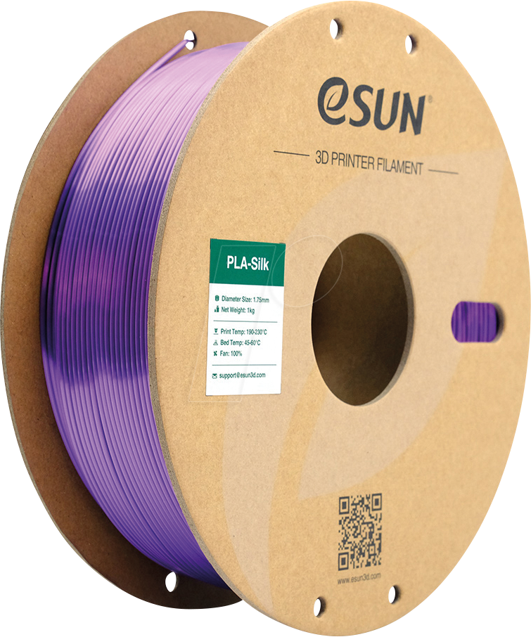 ESUN 72204171 - Filament, PLA-Silk, 1,75 mm, lila, 1 kg