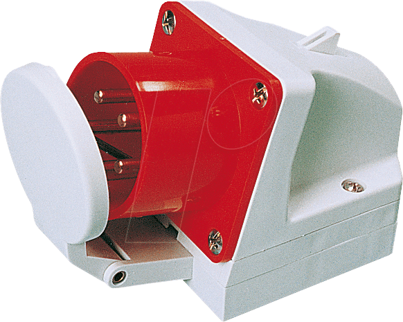 CEE-STECKER 5-32 - CEE-Anbaustecker, 400V, 32A, rot