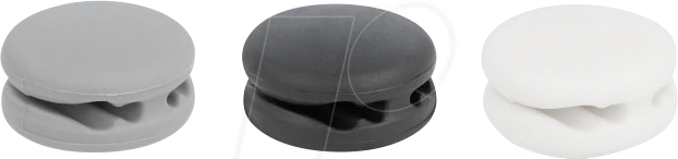 DELOCK 18339 - Selbstklebende Mini Kabelhalter mit 4 Führungen, 3er-Set