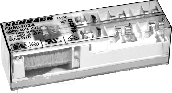 TE 0-1415015-1 - Relais mit zwangsgeführten Kontakten, THT, 24 V DC, 8 A