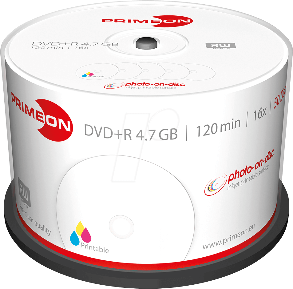 PRIM 2761226 - DVD+R 4.7GB/120Min, 50-er Cakebox