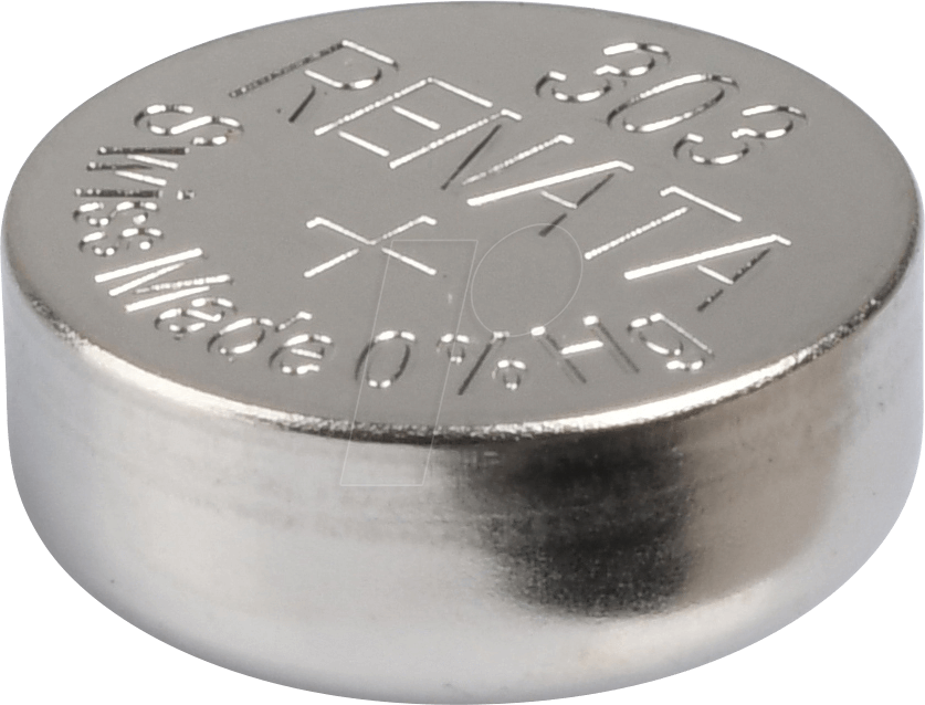 RENATA 303 - Silberoxid-Knopfzelle, 303, 175 mAh, 11,6 x 5,4 mm