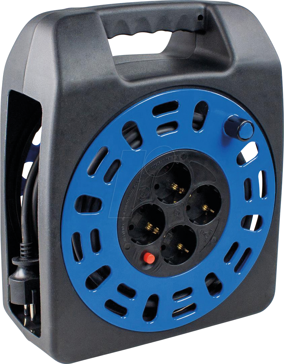 Thumbnail - BACH 393.0060 - Kabeltrommel Schutzkontakt, CEE 7/3, Typ-F, schwarz