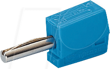 Thumbnail - WAGO 215-711 - Bananenstecker 4 mm, CAGE CLAMP, blau