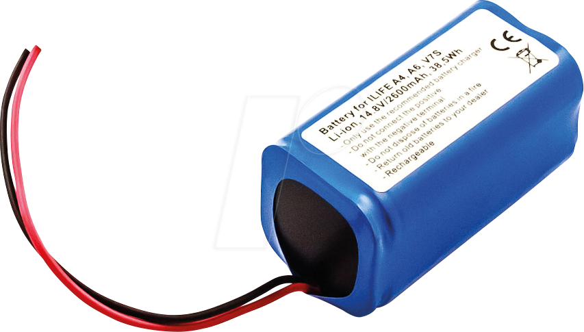 AKKU 31138 - Ersatzakku, ILIFE A4, A6, V7s, Li-Ion, 2600 mAh