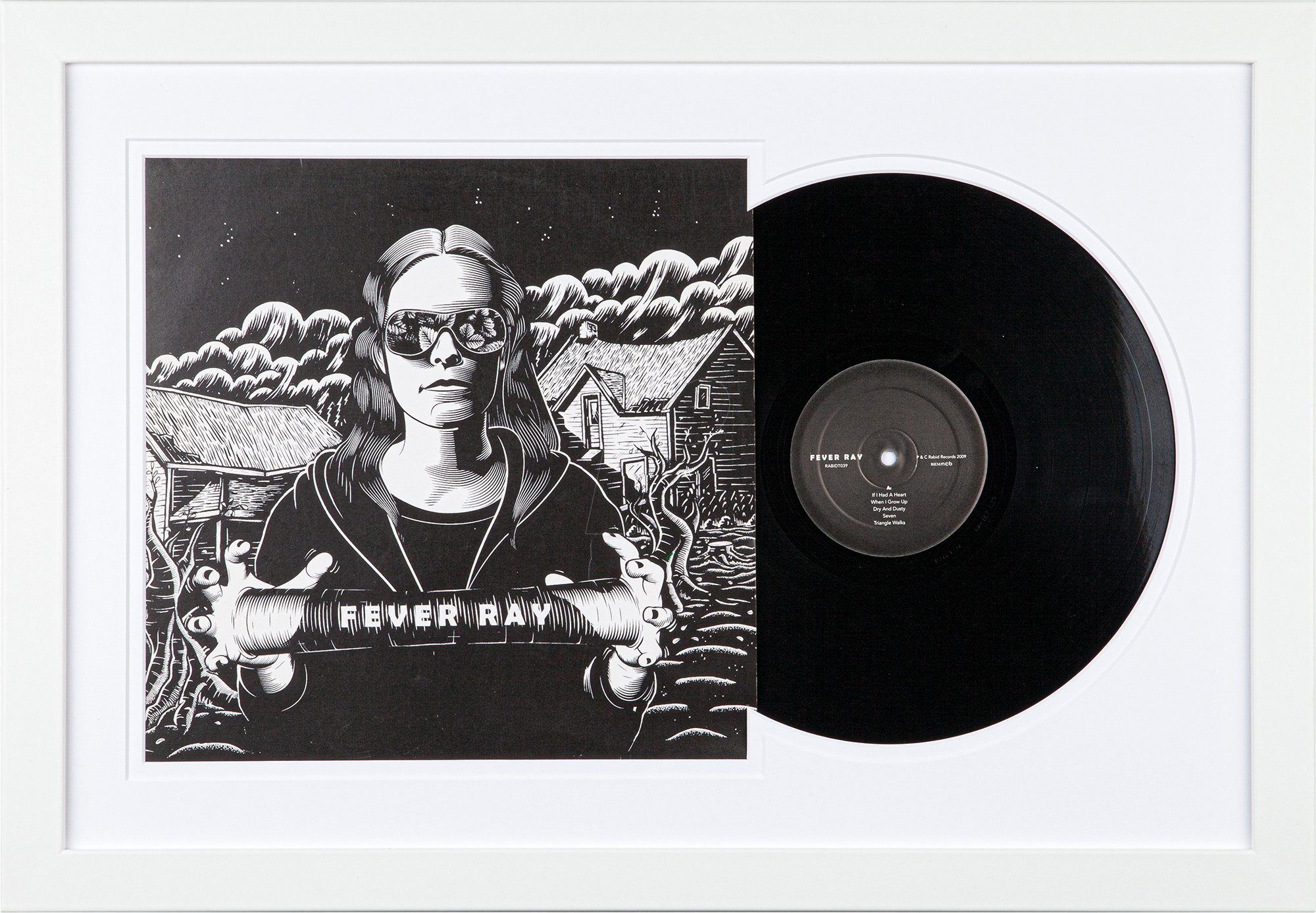 SOOBSOO LPRCV4 - LP-Cover / Vinyl-Bilderrahmen, Weiß-1